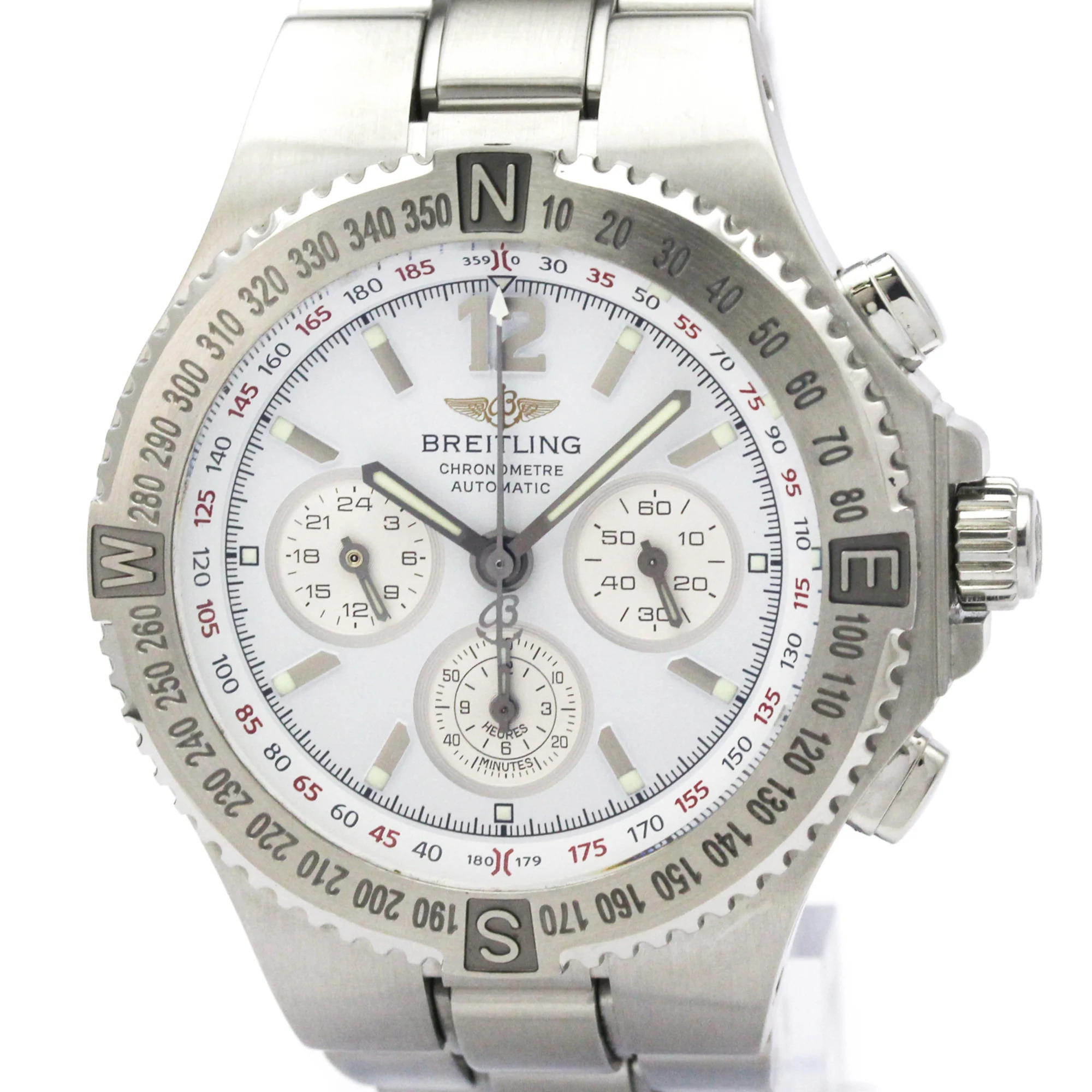 Breitling Hercules Stainless Steel Automatic Mens Watch A39363 Polished